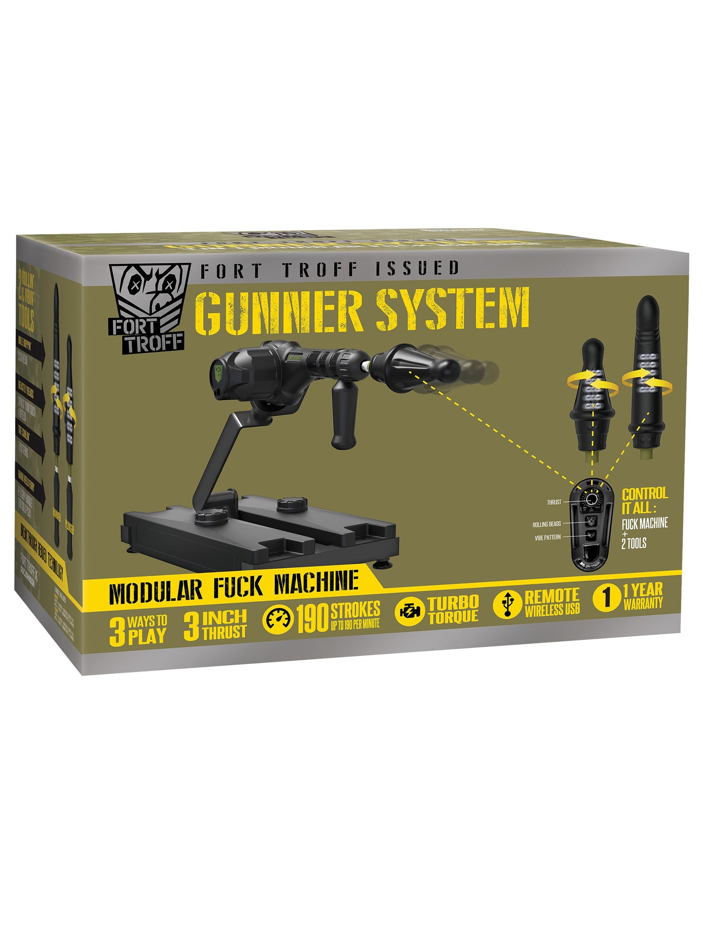 Doc Johnson - Fort Troff Gunner System - 3-in-1 Modular Fuck Machine