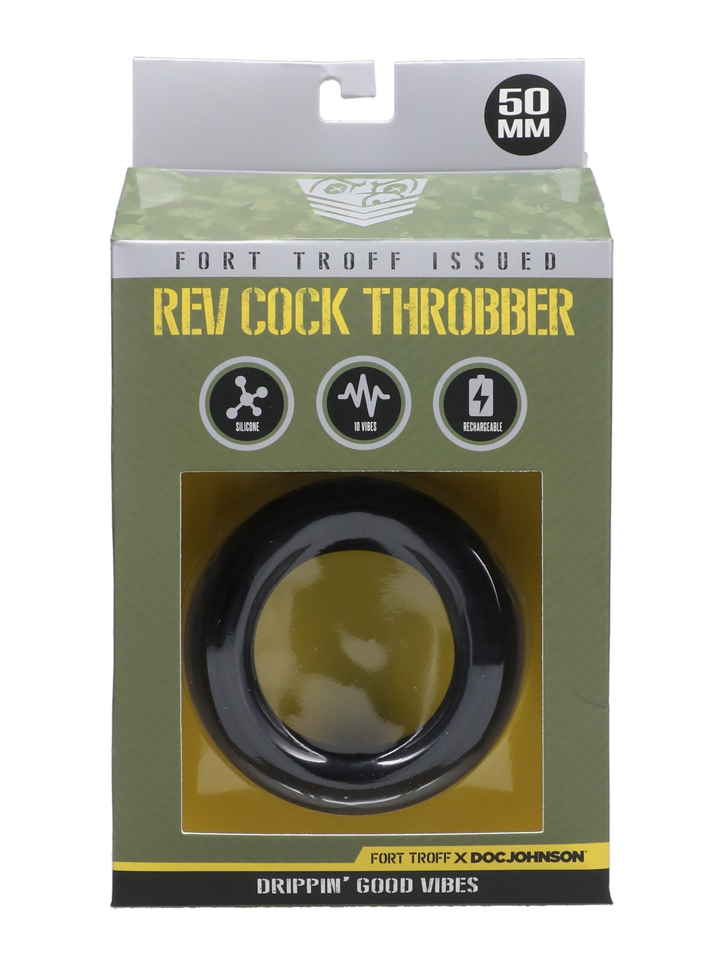 Doc Johnson - Fort Troff The Rev Cock Throbber - Vibrating Cockring 50 mm