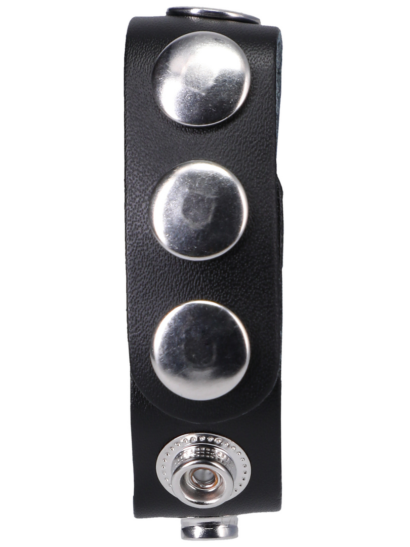 Doc Johnson - ROCK SOLID The Leather 5 Snap Cock Ring