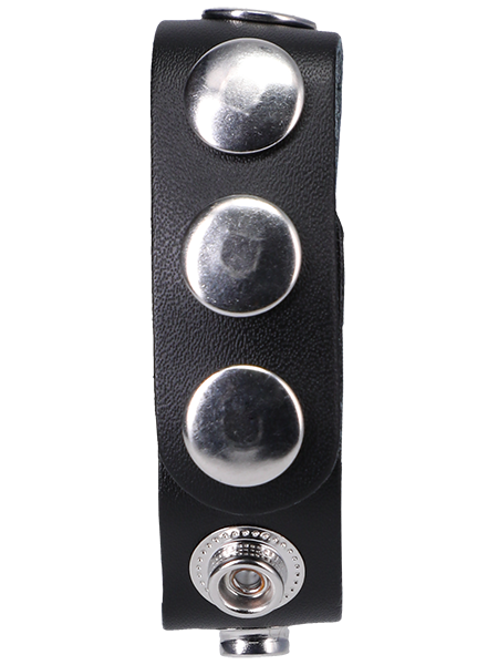 Doc Johnson - ROCK SOLID The Leather 5 Snap Cock Ring