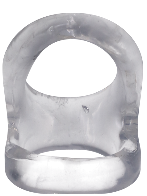 Doc Johnson - ROCK SOLID Dual Cock Ring The Hoist - Transparent