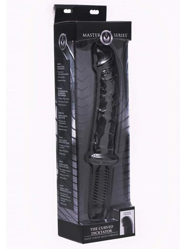 Master Series - The Curved Dicktator - Vibrating Giant Thrusting Dildo