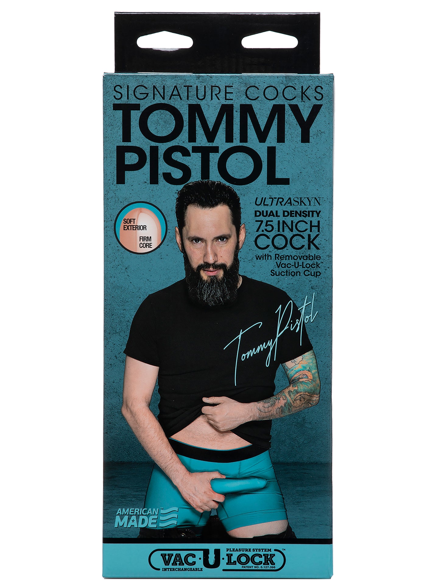 Doc Johnson - Signature Cocks Dual Density Realistic Dildo Flesh Tommy Pistol 19.7 cm