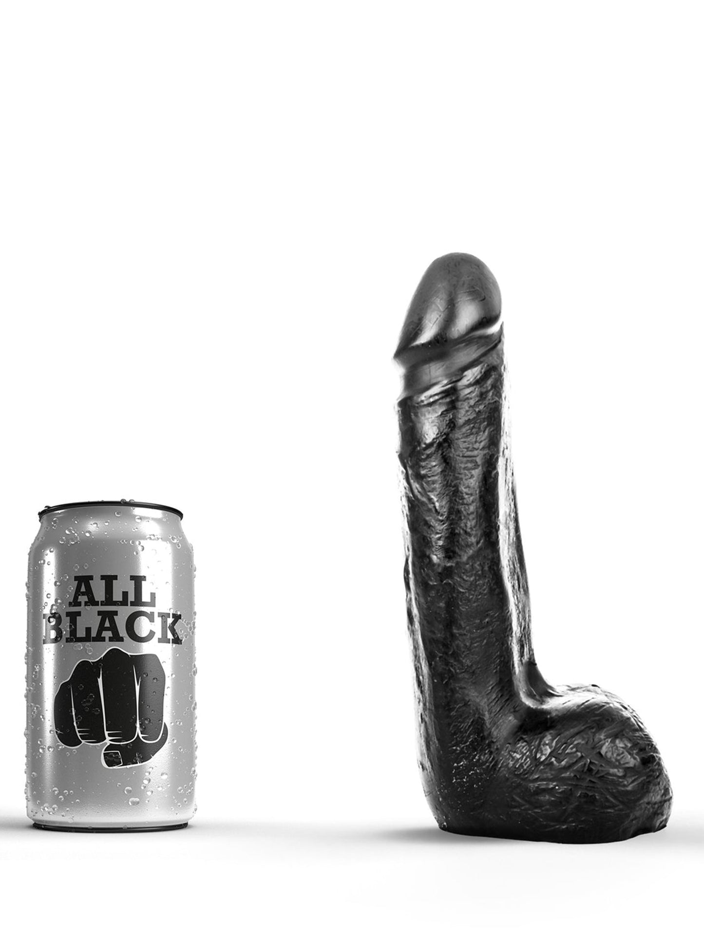 All Black - Realistic Thick Dildo Miguel 20 cm