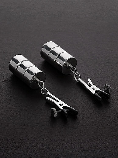 Triune - Alligator Nipple Clamps with Weight Cylinder