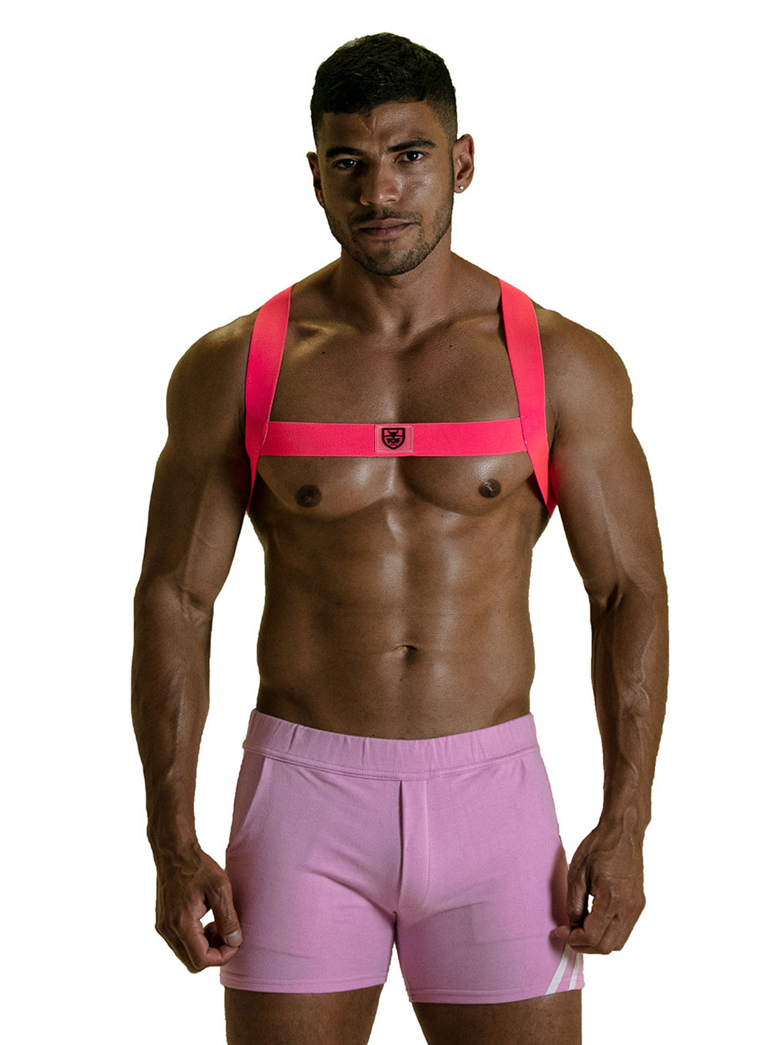 Tof Paris - Fetish Elastic Harness Neon Pink