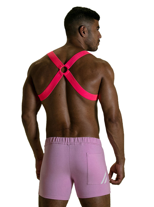 Tof Paris - Fetish Elastic Harness Neon Pink
