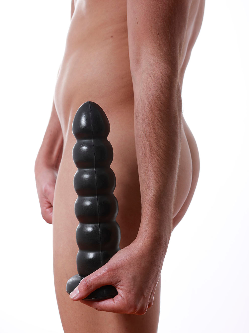 Hung System - Black PVC Anal Plug Yoo-hoo 27 cm