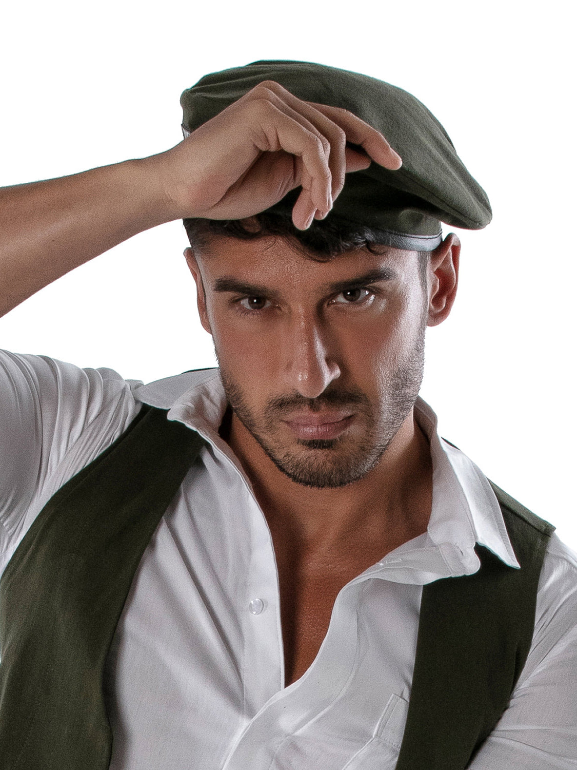 Tof Paris - Reversible Beret White and Khaki