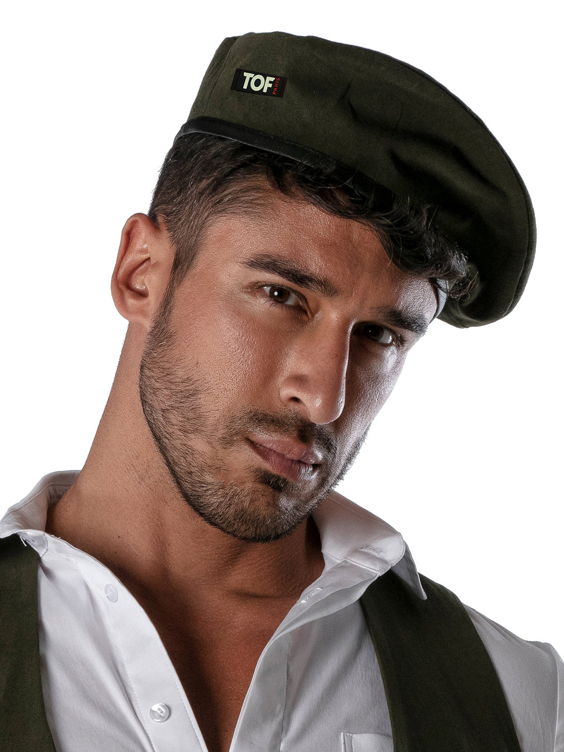 Tof Paris - Reversible Beret White and Khaki