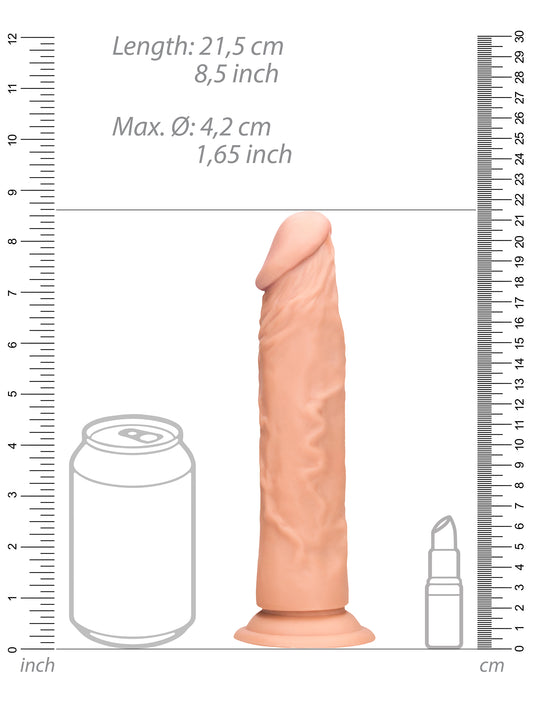 RealRock - Realistic Dong without Balls with Suction Cup Flesh 8" / 20 cm
