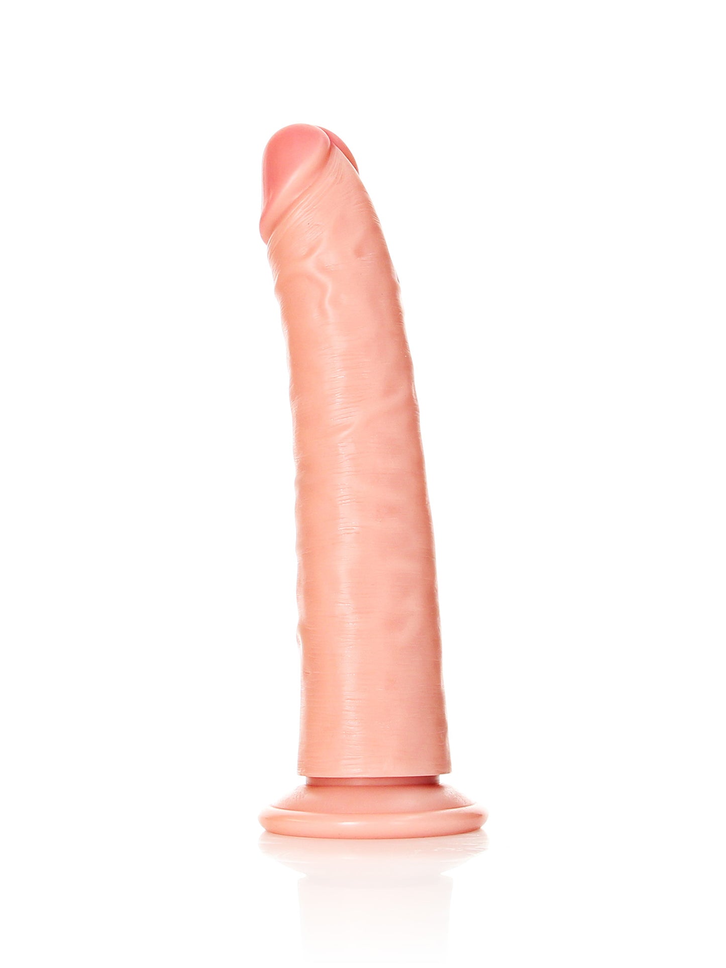 RealRock - Slim Curved Realistic Dildo without Balls with Suction Cup Flesh 7" / 18 cm