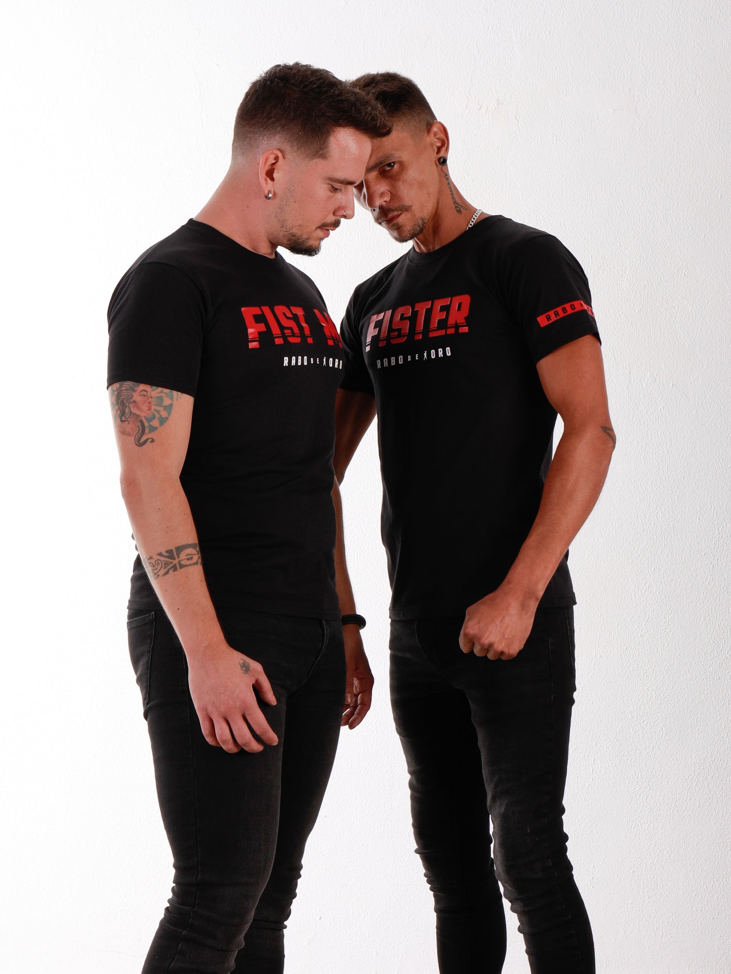 Designed for the modern fetish man, this Rabo De Toro FIST ME and fISTER shirt's combines clean design with a bold message. Be seen, be proud, be unapologetically you.
Keywords: gay kink clothing, fetish streetwear, bdsm gay fashion, fisting pride, Rabo De Toro brand, fetish t-shirt black