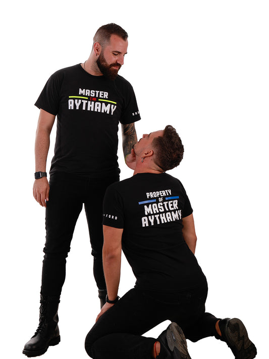 Whether you're owned or owning, the Rabo De Toro padlock shirt speaks for itself. Customize the back text to make it truly yours. Made with soft, breathable cotton for fetish comfort and pride.
custom gay t-shirt, fetish design, padlock kinkwear, Rabo De Toro brand, gay pride apparel, property of fetish shirt, kinky custom tee