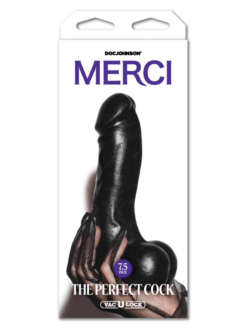 Doc Johnson - The Perfect Cock ULTRASKYN – 7.5 Inch / 19 cm – Black