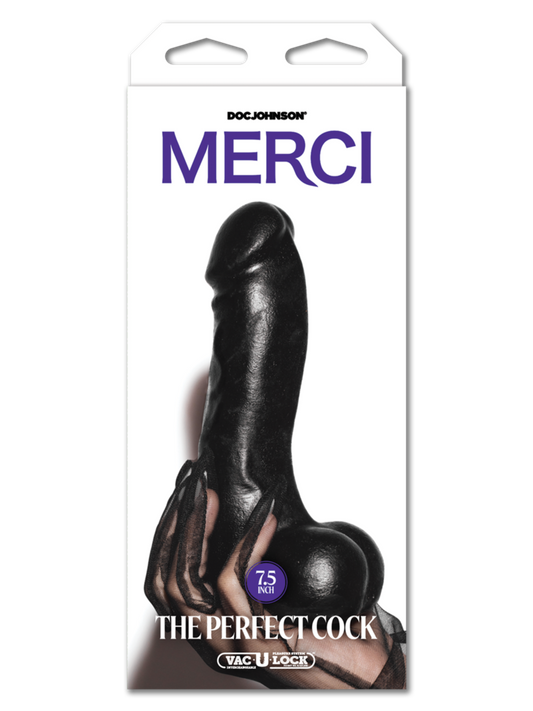 Doc Johnson - The Perfect Cock ULTRASKYN – 7.5 Inch / 19 cm – Black