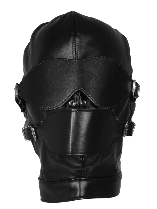 Ouch! - Blindfolded Mask with Breathable Ball Gag - Black