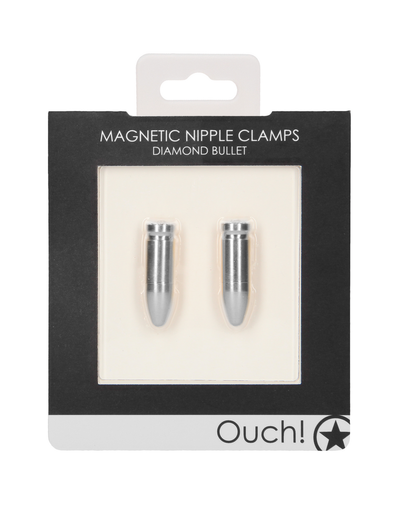 Ouch! - Magnetic Nipple Clamps Diamond Bullet