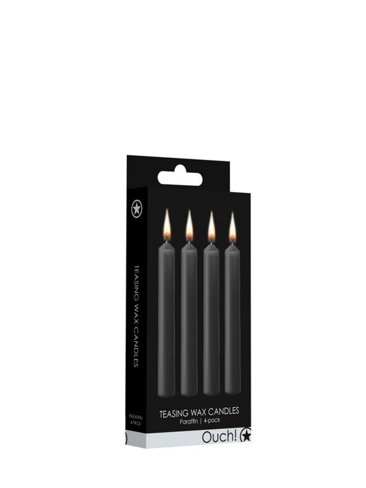 Ouch! - Teasing Wax Candles - 4 Pieces - Black