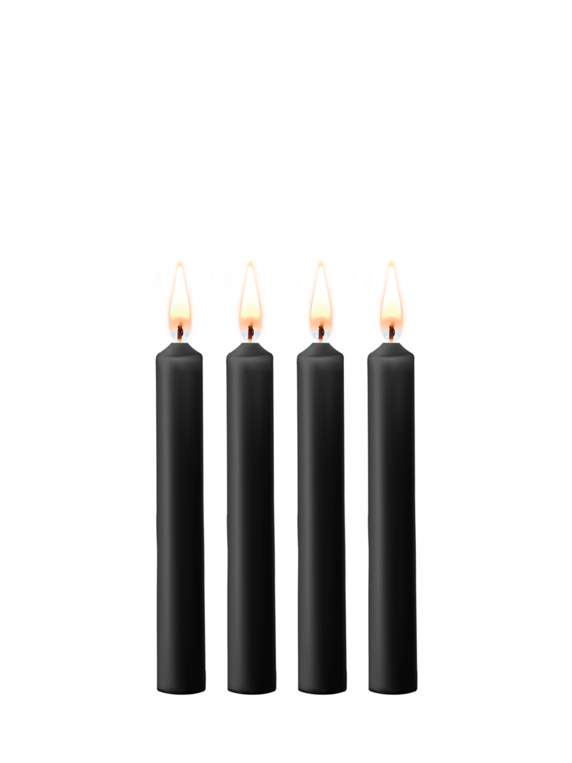 Ouch! - Teasing Wax Candles - 4 Pieces - Black