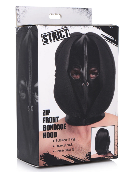 Strict - Zip Front Bondage Hood