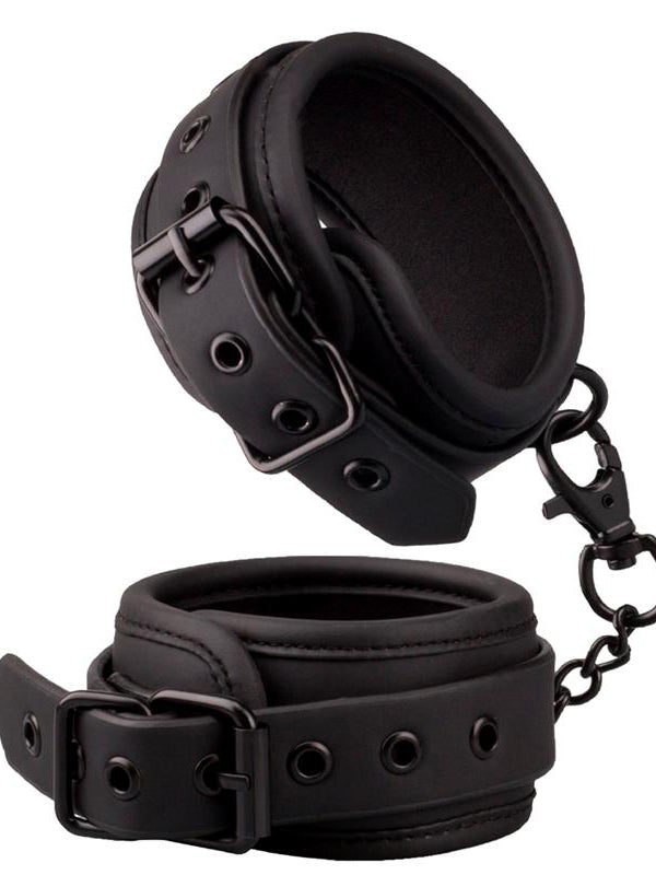 InToYou - Black Shadow Ankle Cuffs Vegan Leather