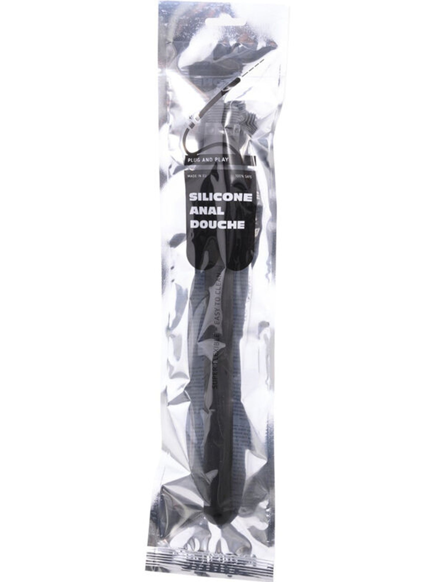 All Black - Silicone Anal Douche - Straight SA01
