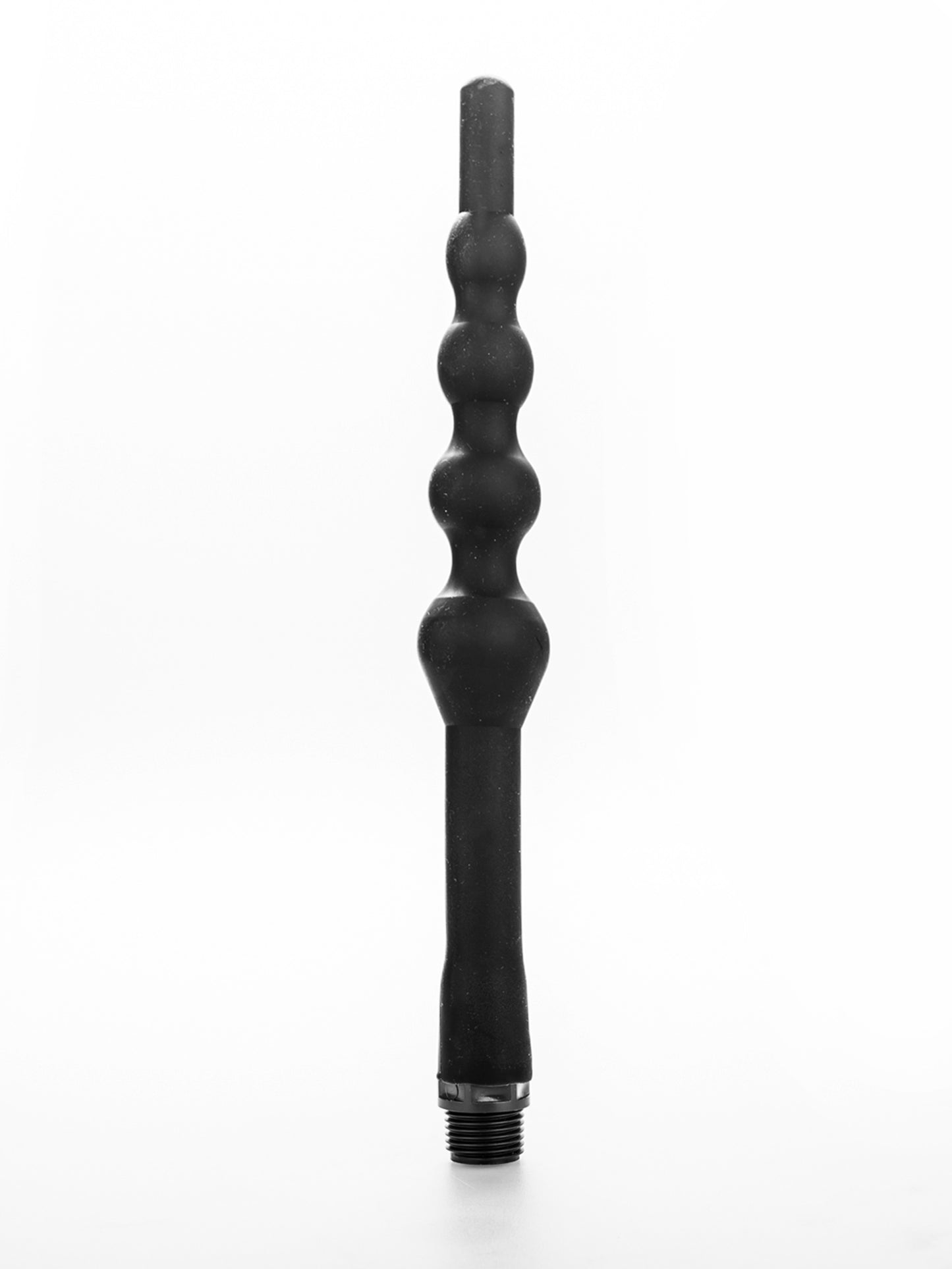 All Black - Silicone Anal Douche - Beaded SA04