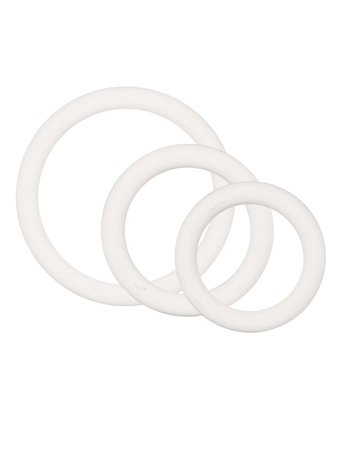 CalExotics - White Rubber Ring™ - 3 Piece Set