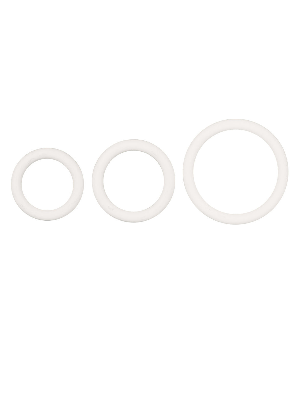 CalExotics - White Rubber Ring™ - 3 Piece Set