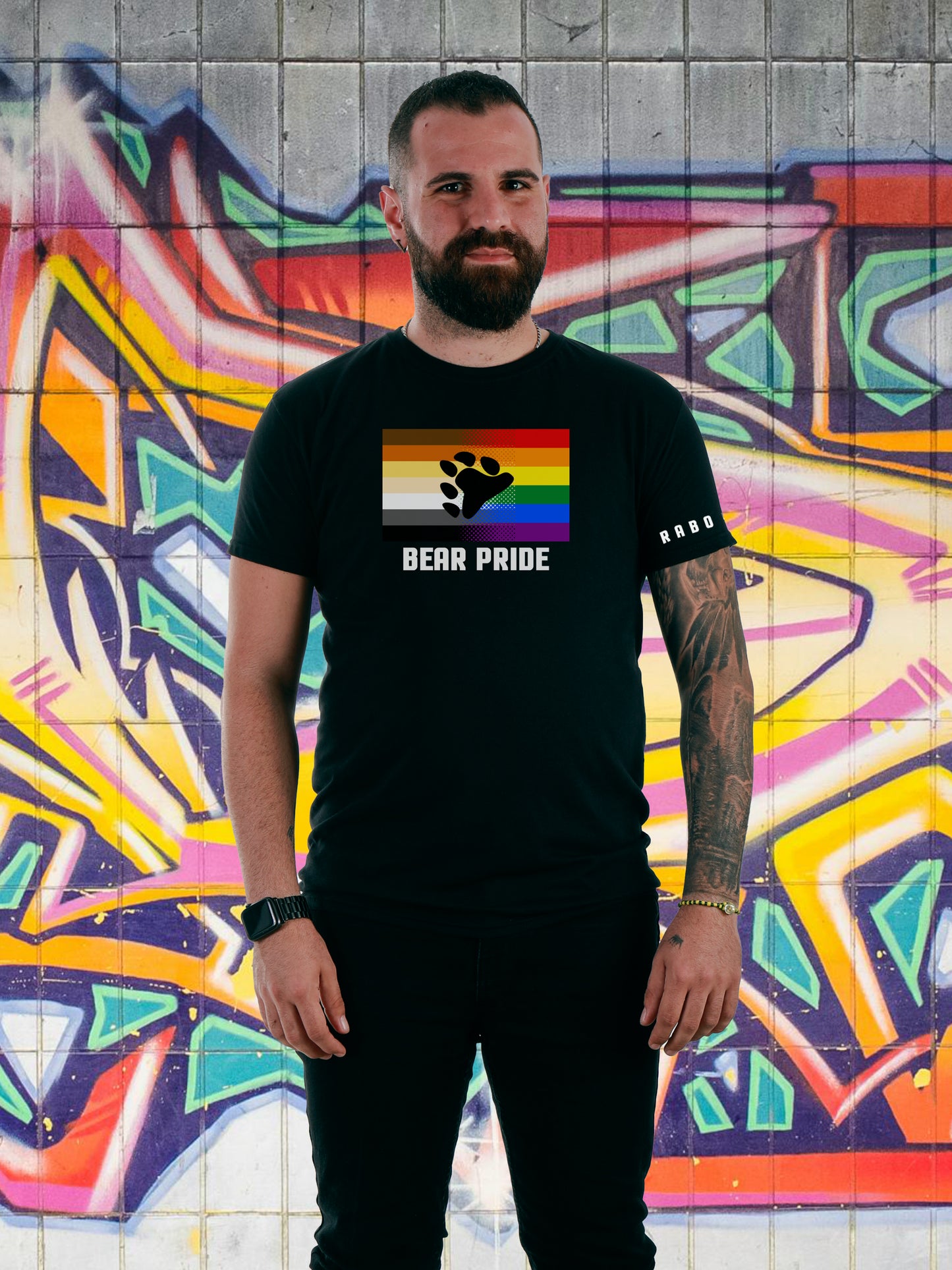 Rabo De Toro - BEAR PRIDE Black T-Shirt