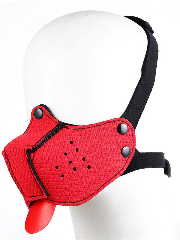 A-Gusto - Adjustable Neoprene Dog Muzzle Red