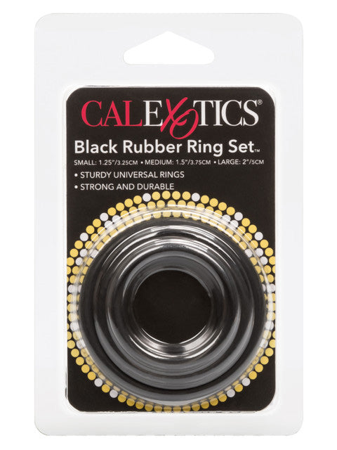 CalExotics -  Black Rubber Ring Set