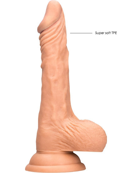 RealRock - Realistic Dong with Balls and Suction Cup Flesh 7" / 17 cm