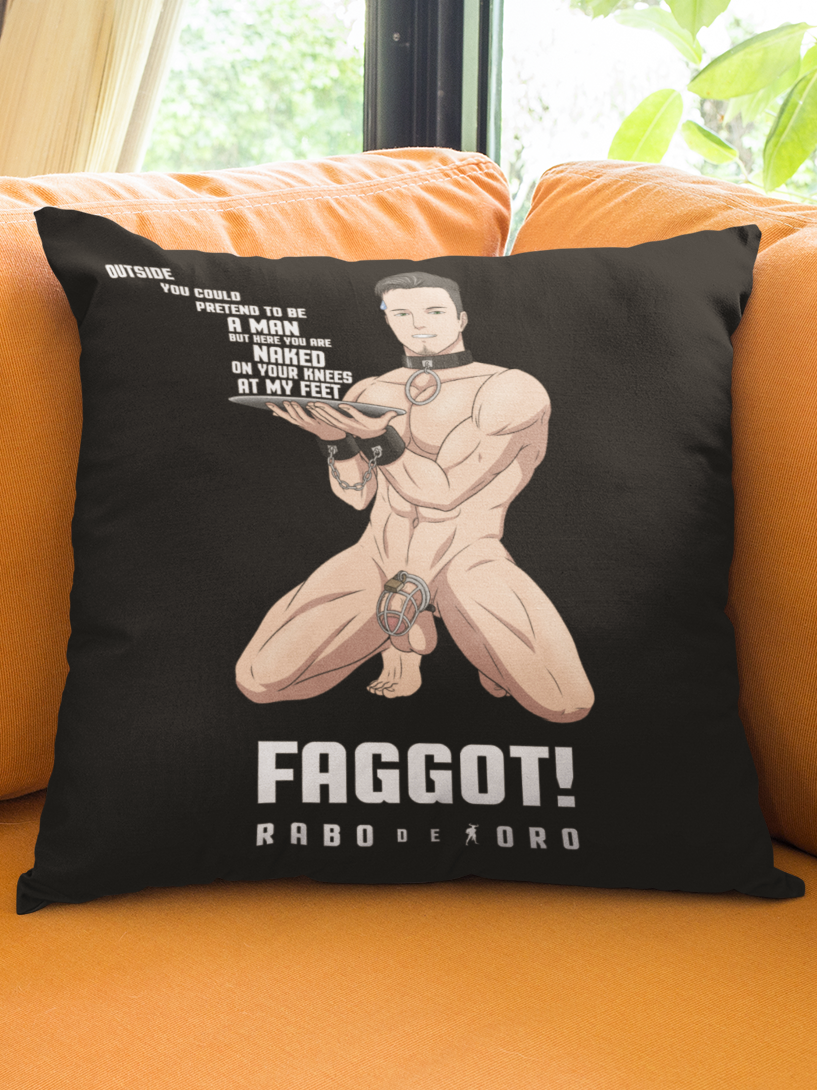 Rabo De Toro – FAGGOT – Housse de Coussin BDSM