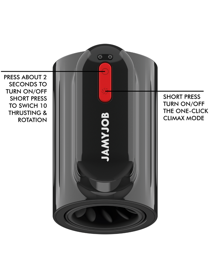 JamyJob - Vortex Thrusting and 360° Rotate Tech Turbo Mode Masturbator