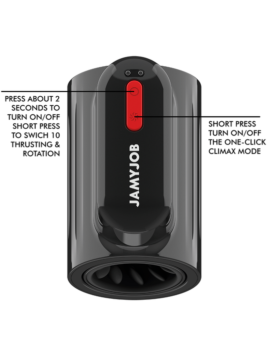 JamyJob - Vortex Thrusting and 360° Rotate Tech Turbo Mode Masturbator