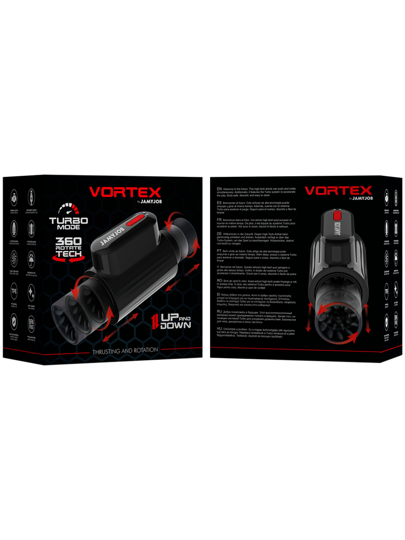 JamyJob - Vortex Thrusting and 360° Rotate Tech Turbo Mode Masturbator