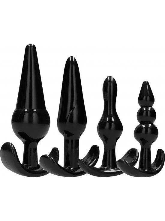 Sono - Butt Plug Kit Black Silicone - No. 80