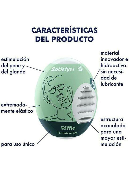 Satisfyer Masturbator Egg - Riffle