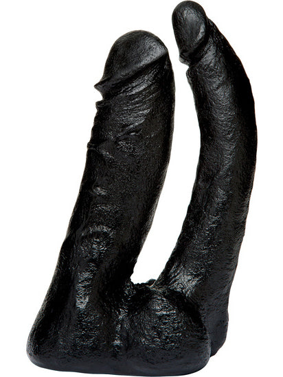 Doc Johnson - Vac-U-Lock Double Penetrator The Naturals Black - 6.25 inch / 15.9 cm