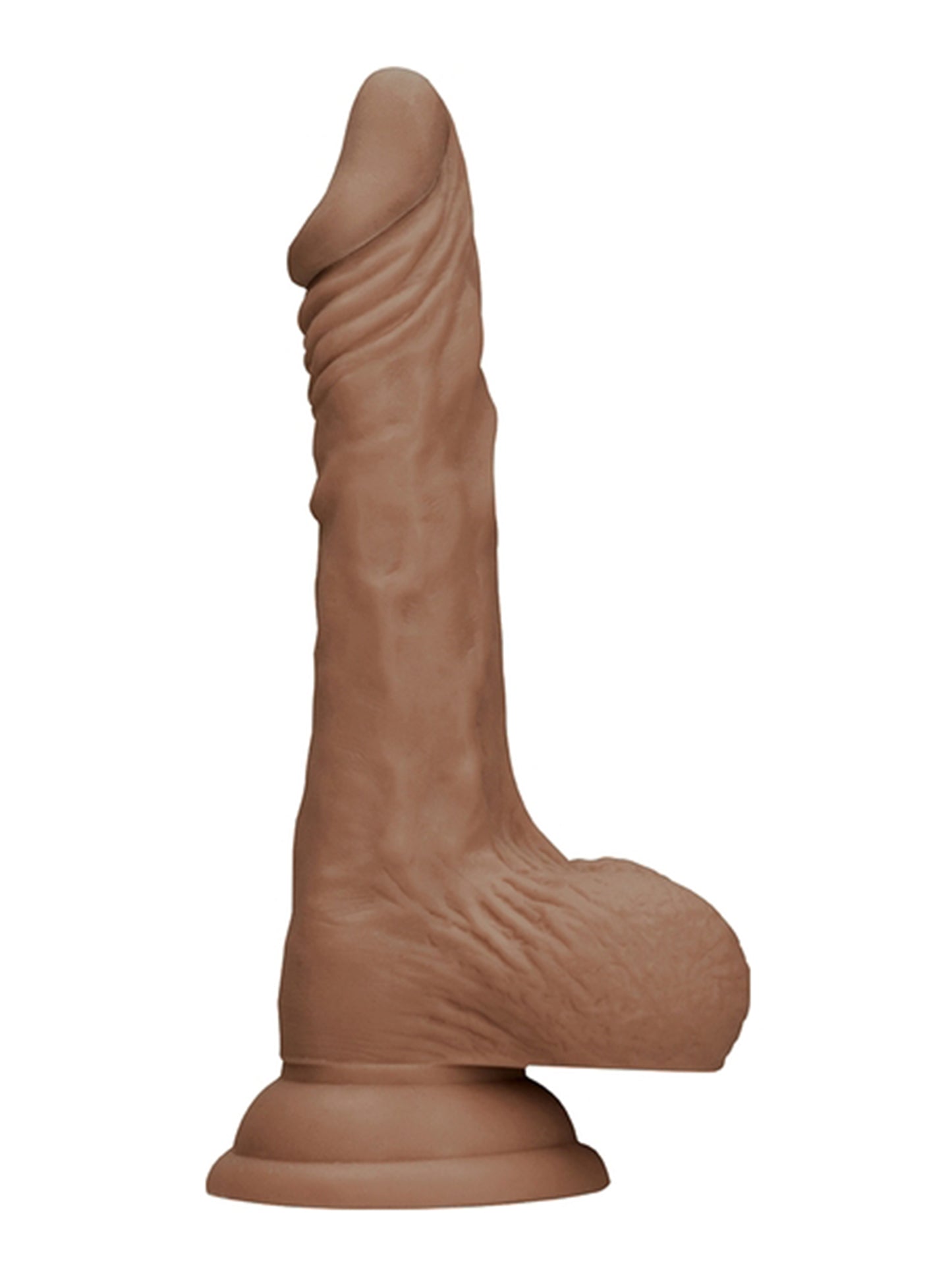 RealRock - Realistic Dong with Balls and Suction Cup Tan - 10" / 25 cm