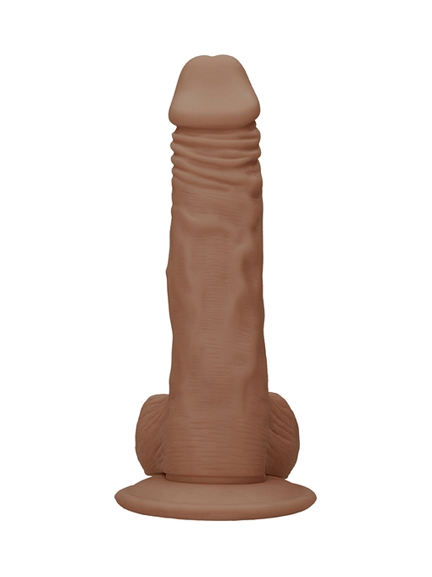 RealRock - Realistic Dong with Balls and Suction Cup Tan - 10" / 25 cm