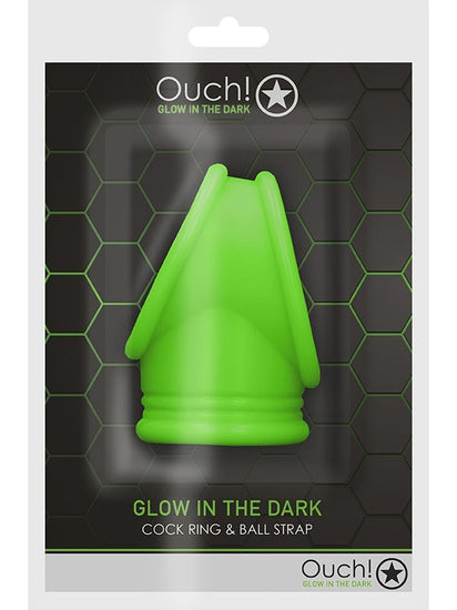 Cockring & Ball Strap - Glow in the Dark