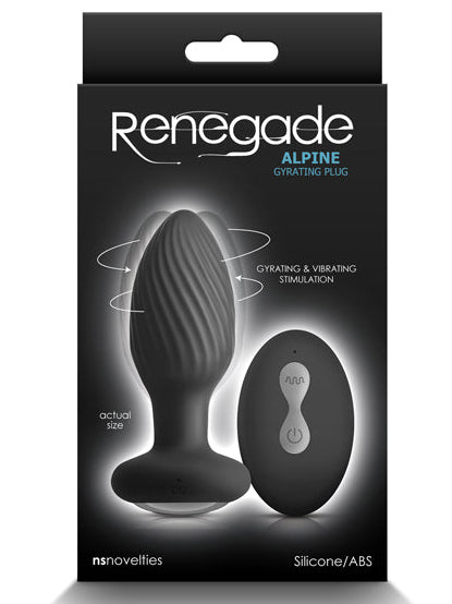 Renegade - Alpine - 360Twister Vibrating Anal Plug & Remote