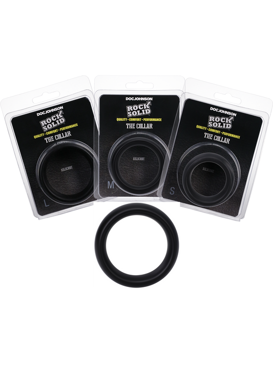 Doc Johnson - ROCK SOLID El Collar Anillo para el pene de silicona S, M, L
