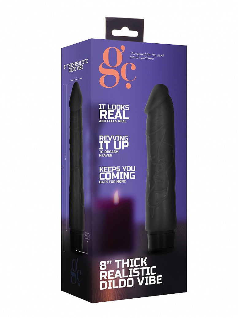 Shots - GC Consolador Vibrador Grueso Realista - 20 cm