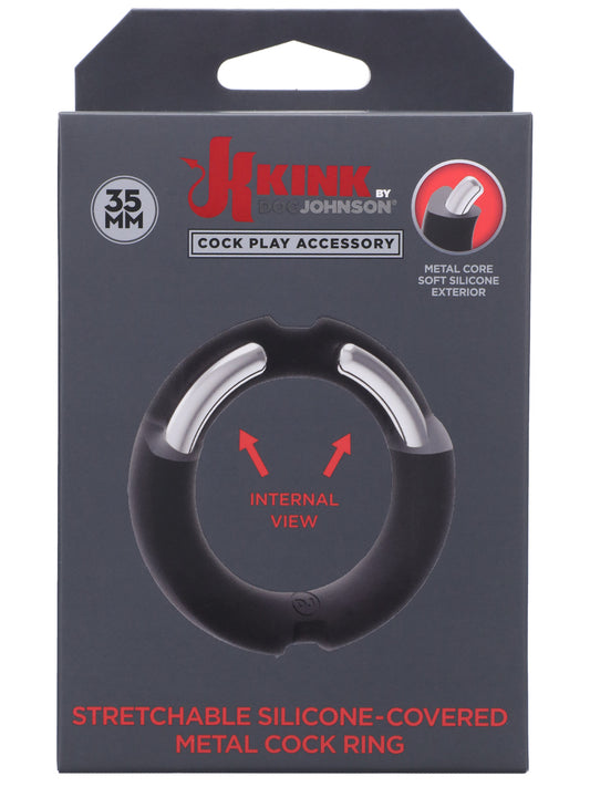 Doc Johnson - Kink Silikon-Cockring mit Metallinnenseite - 1,38" / 35 mm