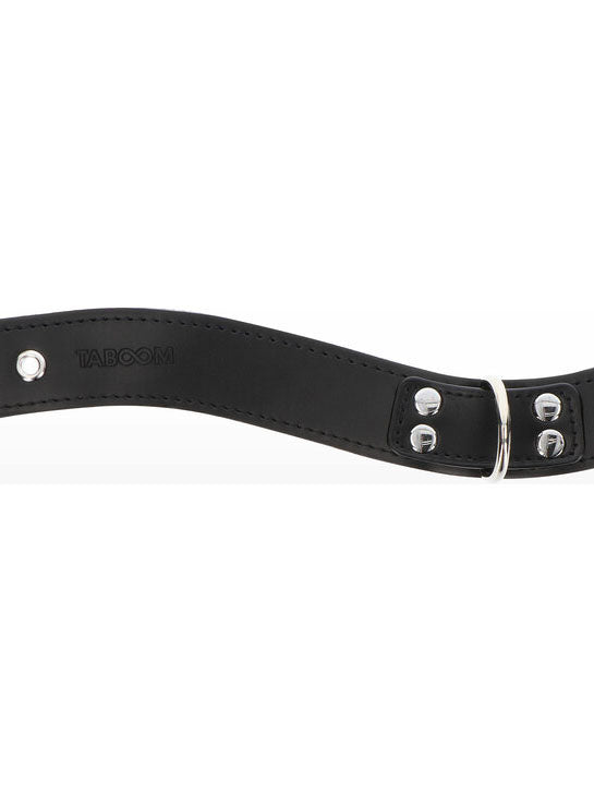 TABOOM - Elegant D-ring Collar Black