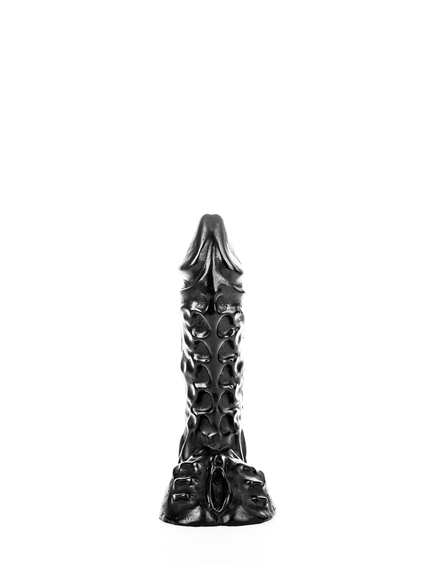 All Black - Realistischer gerippter Dildo Dickie 23 cm